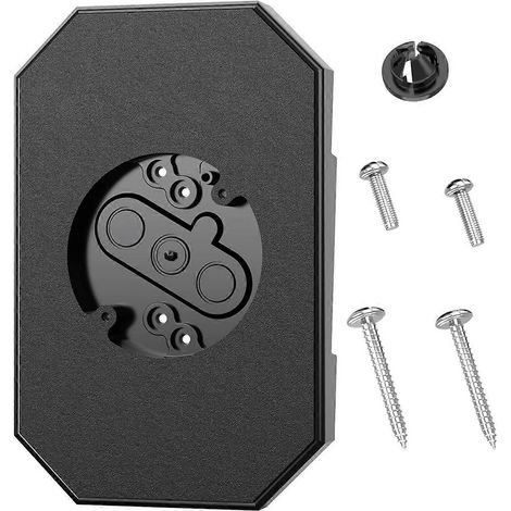 Kit de fixation pour bardage, bloc de montage pour éclairage extérieur 8141DBL, plaque de fixation pour bardage à recouvrement double et bardage noir de 10 cm (4 pouces). (1/5)
