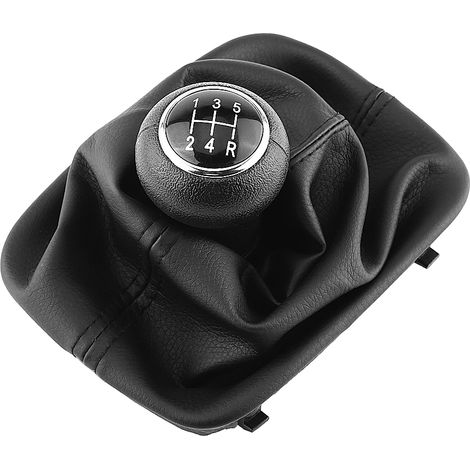 5 pommeau de levier de vitesse avec soufflet de levier de vitesses 5 rapports pour Audi A6 C5 A4 B5 A8 D2 1998-2000 (1/5)