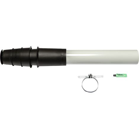 Brötje Abgasleitungs-Set konzentrisch KAS 80/5S C, Dachdurchführung DN 80/125, PPs/Al, Schwarz (1/3)