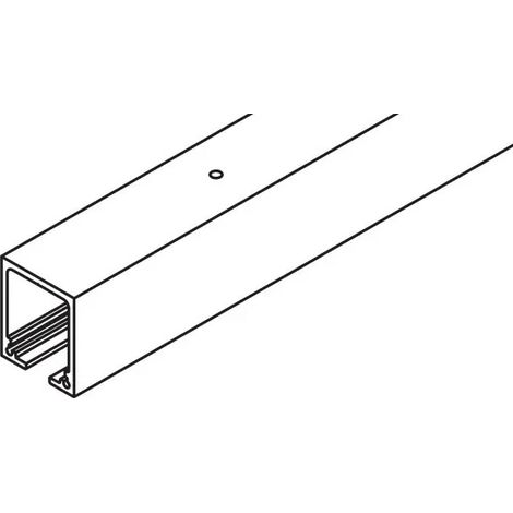 RAIL HAWA JUNIOR 160KG 4 ML ANODISÉ COULEUR ARGENT, PERCÉ