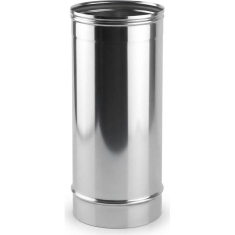 Einwandiges Edelstahlrohr 80 mm 50 cm Abgasabführung für Pelletöfen und Kamine (1/5)