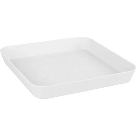 Soucoupe Loft Carrée 28cm Protection Du Sol Et Drainage Optimal - Elho (1/2)