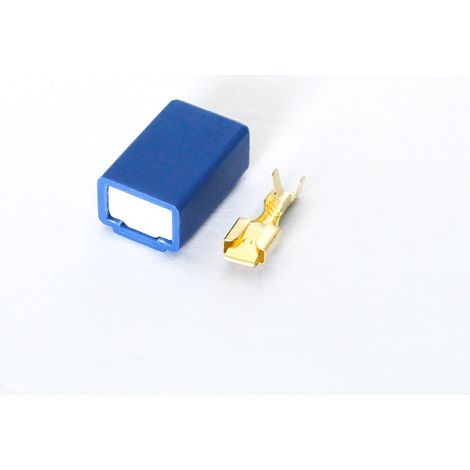 Oppein 6.3 Keramik 1-Loch Blaue Schutzhülle 1P H1 Lampenfassung Stecker 6.3 Keramik H1-2A Gerade (1/4)