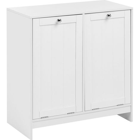 Wäscheschrank mit Kipptür AYPEL 66 cm Weiß (1/5)