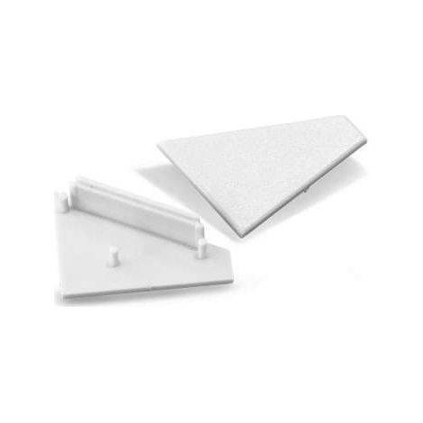 Terminaison Gris pour Profile Angle 30/60 Pack 2 Miidex Lighting® (1/2)