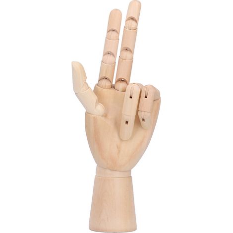 Modèle en bois articulé pour main, outil de dessin et sculpture artistique, décoration de joint pour artiste. (1/5)