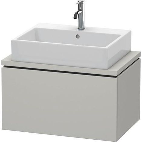 Meuble-lavabo L-CUBE 720x477mm 1 tiroir coulissant ta s-matt ES NB centre
