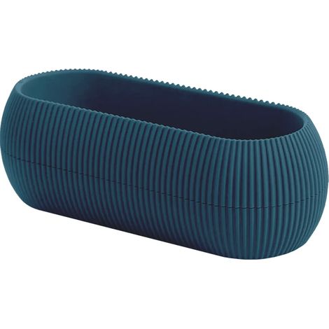 Vasetti Piante Grasse Con Sottobicchiere Integrato Design Moderno Crea La Tua Composizione Varie Misure Colori Vasi Pianta Sottovaso Piantine Vaso Fiori Blu - Rettangolare 0,55 Litri (1/4)