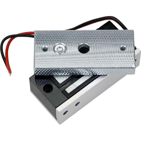 YMYNY Magnetisches Elektroschloss, 60 kg 135 lbs Elektromagnetisches Schloss für Zugangskontrollsystem, DC 12 V Magnetisches Türschloss, Sicherheit im Außen- und Innenbereich (1/4)