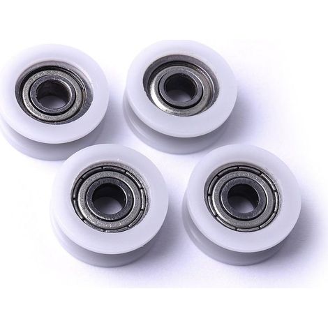 roulettes rainurées en nylon, pour poteaux d'angle de portail coulissant, tiroirs, 23,9 x 5,9 (1/4)