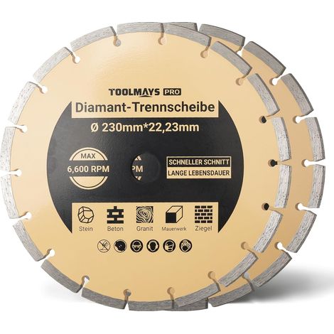 Set of 2 Diamond Discs 230 mm, Diamond Bore 22.5 mm (1/5)
