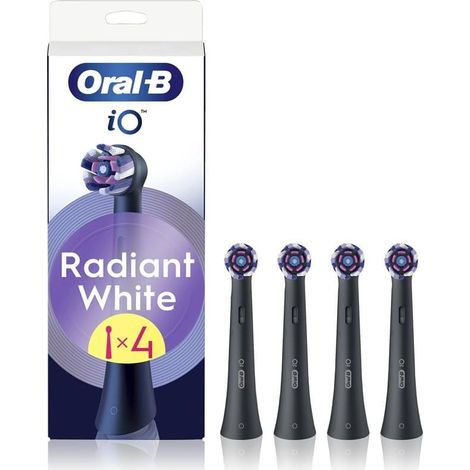 Lot de 4 têtes de brosse à dents électrique pour iOS Blanc brillant Noir (1/5)