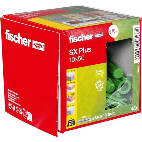 Fischer 567811 Tassello verde 10x50 mm per fissaggio