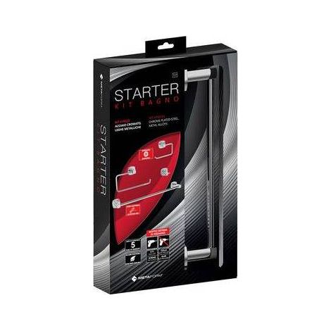 SET ACCESSORI BAGNO STARTER 4 PZ Misura: Cromo