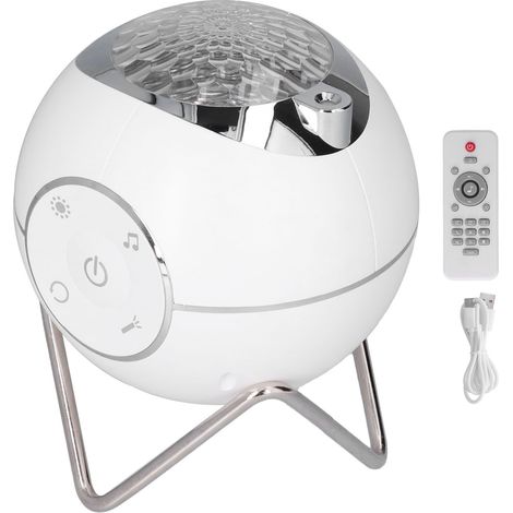 Projecteur d'étoiles à chargement USB, lumière LED avec bouton tactile, veilleuse avec musique, pour chambre d'enfant (1/5)