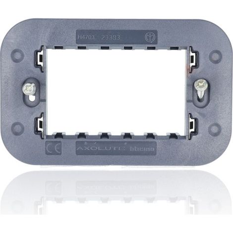 BTICINO H4703 - Supporto In Resina Caricata Vetro A 3 Moduli - Axolute