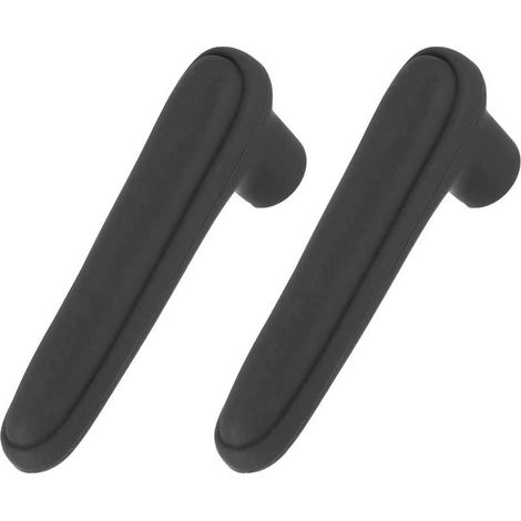 2 Caches de Poignée de Porte, Protège Poignée en Silicone Anti Choc Souple pour Portes de Chambres Salles de Bain Bureaux, Noir (1/5)