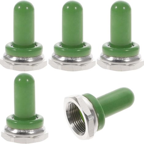 5 Pièces Capuchons de Protection Étanches en Silicone Vert Clair pour Interrupteurs à Bascule 12mm, Légers et Compacts Protection Anti-poussière pour Usage Industriel (1/5)