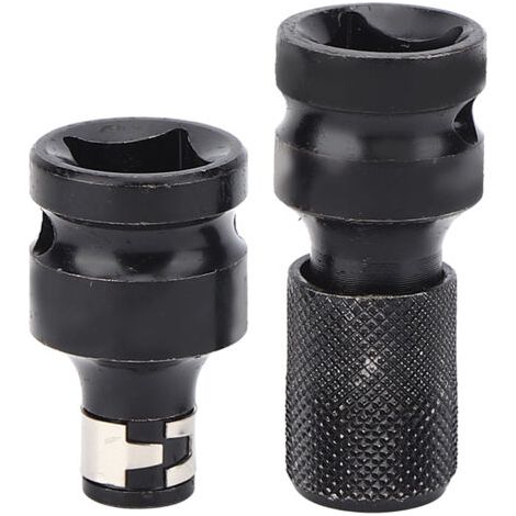 QORVA- Kit de conversion de mandrin à tige hexagonale pour clé 1/2 1/4 pouce, adaptateur de douille carrée (1/5)