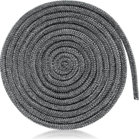 Guarnizione intrecciata per alte temperature 8 mm x 3 m – Fibra di vetro resistente fino a 550 °C – Per stufe a legna e caminetti – Corda di tenuta (1/4)