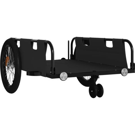 Rimorchio per trasporto biciclette tessuto Oxford ferro nero 020044403