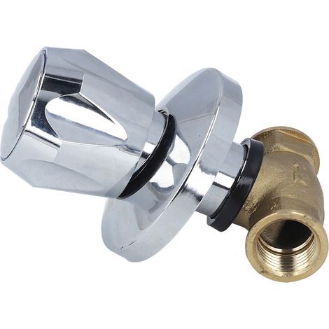 Robinet d'arrêt en laiton DN15 1/2 pouce filetage femelle NPT pour régulation de débit d'eau système domestique (1/5)