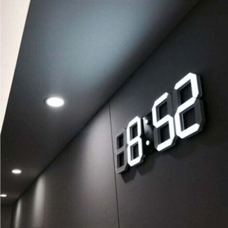 LED-Wanduhr, Digitaler LED-Wecker, LED-Wanduhr, Wanduhr, Wecker, Digitaler Wecker, Tischuhr, Digitale Wanduhr, Digitale LED-Wanduhren