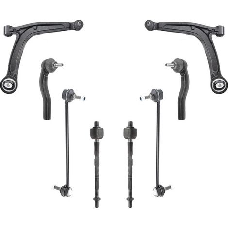 KIT BRACCIO OSCILLANTE 8 PEZZI COMPATIBILE CON FORD KA (RU8) 1.3 TDCi 10.2008 - 05.2016 / Kit Sospensione Completo OE/OEM / Bracci Oscillanti + Testine Sterzo / Sostituzione Diretta OEM