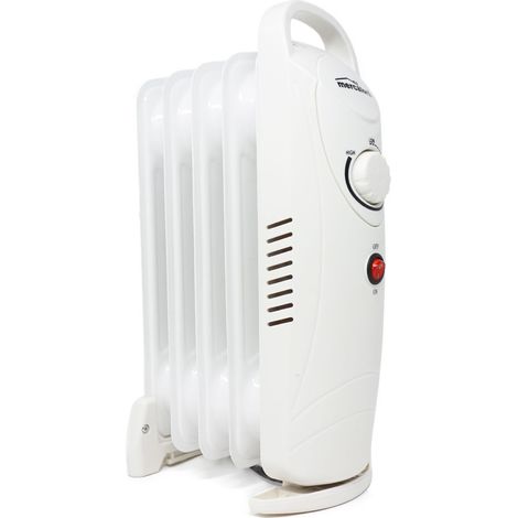 Radiador Eléctrico de Aceite MERCALOR – 5 elementos, 500 W, con asa  Oferta exclusiva (1/2)