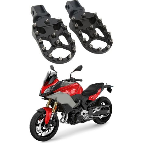Motorrad-Fußrasten hinten passend für BMW F900R/F900XR 2020-2022 (lange Ausführung) silber. (1/5)