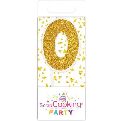 Bougie dorée - Mini - Décoration de fête - Intérieur - Anniversaire