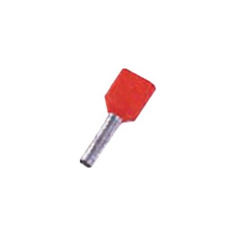 Intercable Tools Zwillingsaderendhülse 2x1qmm rot ICIAE18Z 100 Stk (1/2)