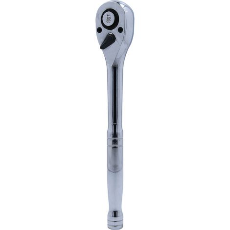 BRILLIANT TOOLS 1/2" carraca reversible con mango metálico 100 dientes - BT022995 (1/3)