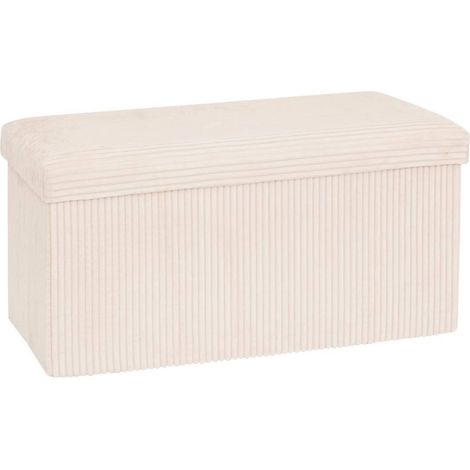 Banquette Coffre Pliable "Arum" 76cm Ivoire
