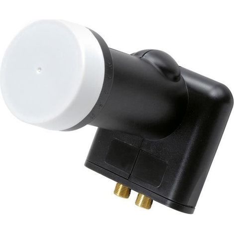 LNB Twin Universel - VIVANCO - STL UTP2B-N - Gain 55 dB - Plage 10.7-12.75 GHz - Noir/Blanc (1/3)