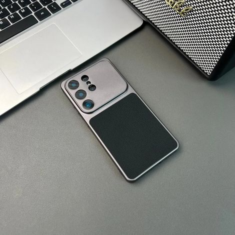 (Noir, Galaxy S26 Ultra) Coque de téléphone luxueuse mate à motif diamant, protection souple intégrale (1/5)