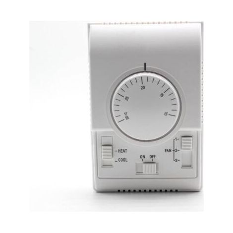 Régulateur de température, thermostat pour systèmes de climatisation centrale, interrupteur mécanique à deux positions, climatisation 110–220 V (1/5)