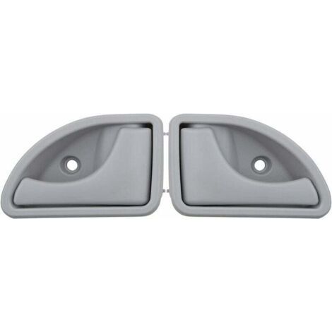 Poignée de Porte Avant Gauche et Droite Poignee de Porte Interieur, Compatible avec Renault 1997 2002 2003 2007 Kangoo 1997 2003 Twingo , 8200247802 8200247803(2pcs) Gris (1/4)