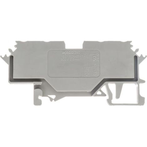 Conector de barra colectora de 4 hilos, 2,5 mm², gris, 280-621