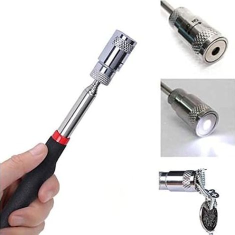 Magnetic Pick-Up Tool avec LED pour ramasser les écrous et les boulons télescopique aimant magnétique Pick Up Tool