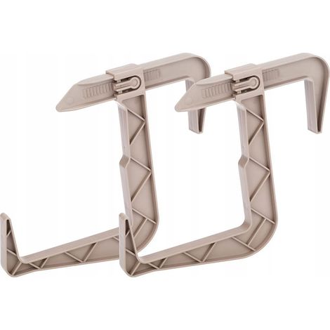 Balkon-Blumentöpfehalter, 2er-Set, Karamell