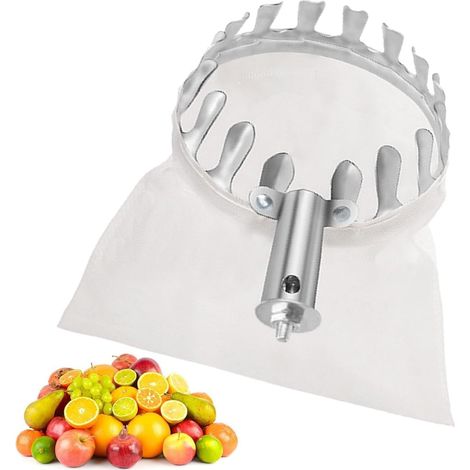 Herramienta para la recolección de fruta de árbol, cabezal de agarre y recolección  Cesta recolectora de fruta para jardinería, huertos, patios traseros, huertos comerciales, granjas y cosecha al aire (1/4)
