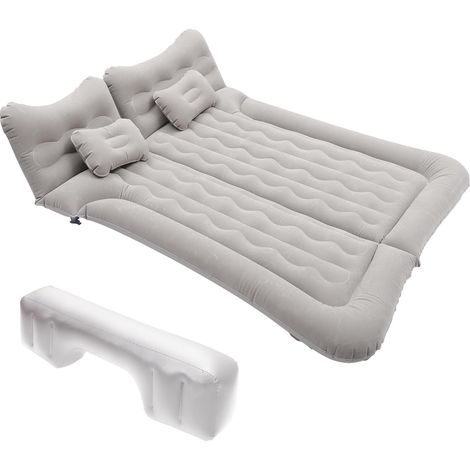 Matelas Pneumatique pour Voiture Lit De Camping 1pc Gris PVC (1/5)