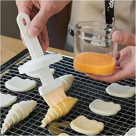 Pinceau Huile Silicone BBQ et Barbecue Accessoire Cuisine Résistant Chaleur pour Gril Picnic Cuisson Pâtisserie (1/4)