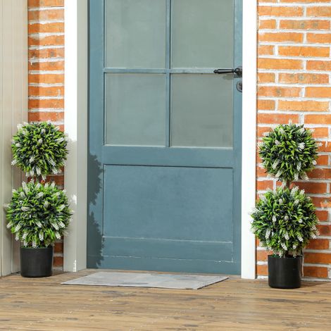 Deuxième set Plantes artificielles, Plante artificielle résistante aux UV en pot de fleurs, 70 cm plante d‘intérieur pour salon, jardin (1/5)