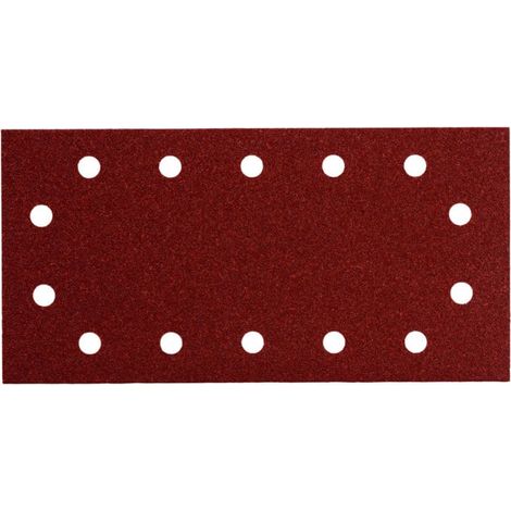 10 feuilles abrasives auto-agrippantes 115 x 230 mm, P 320, série « professional », pour bois et métal, pour ponceuse vibrante metabo 10 pièces