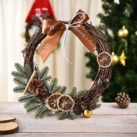 guirlande De Nol Pour La Porte D'entre Extrieure Guirlande 30cm De Nol Pour La Dcoration De Fte De Nol Festive