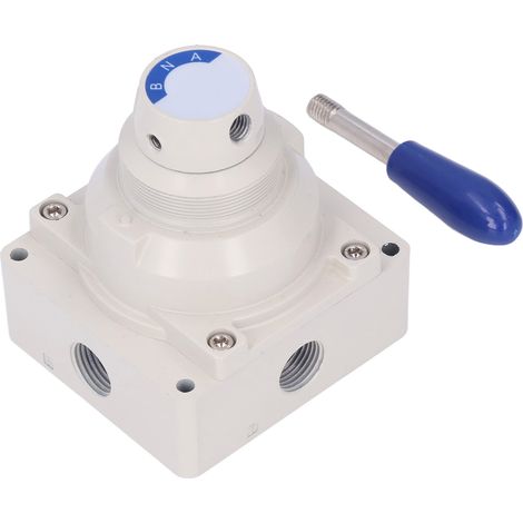 Poignée rotative de vanne manuelle pneumatique, accessoire de commande de débit pneumatique à deux positions et quatre voies 4HV410-20 (1/5)