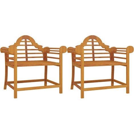 Maison Exclusive - Sedie da Giardino 2 pz 91x62x94 cm in Legno Massello di Teak (1/5)