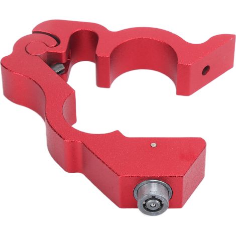 Rotes Motorradschloss mit Lenkerschutz, Bremsschloss mit Plombe und Schlüssel, Diebstahlsicherung für Roller (1/5)